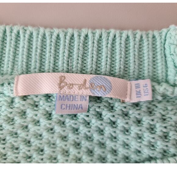 Boden light green cotton long sleeve crewneck sweater - 6 - Picture 3 of 5